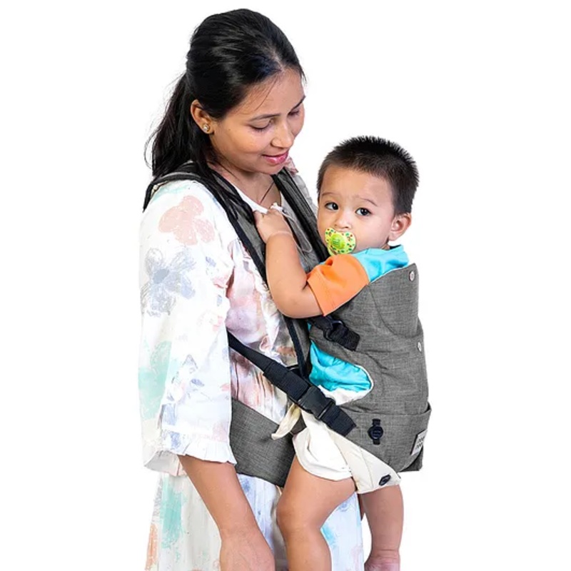 Mee Mee Cuddle Up Baby Carrier with Padded Waistbelt (Grey)