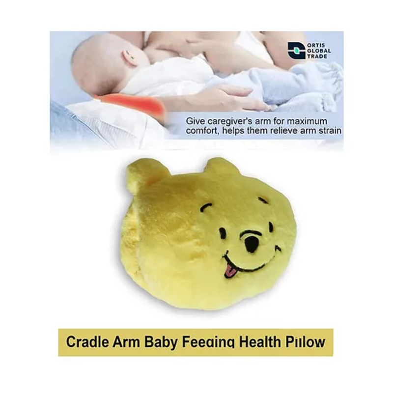 Ortis Cradle Arm Breastfeeding and Bottle Feeding Head Support Pillow – yellow
