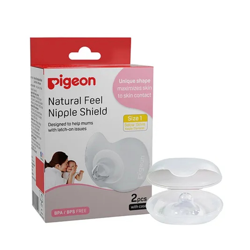 Pigeon Natural Feel Nipple Shield Size 1 With Case- 2 Pieces