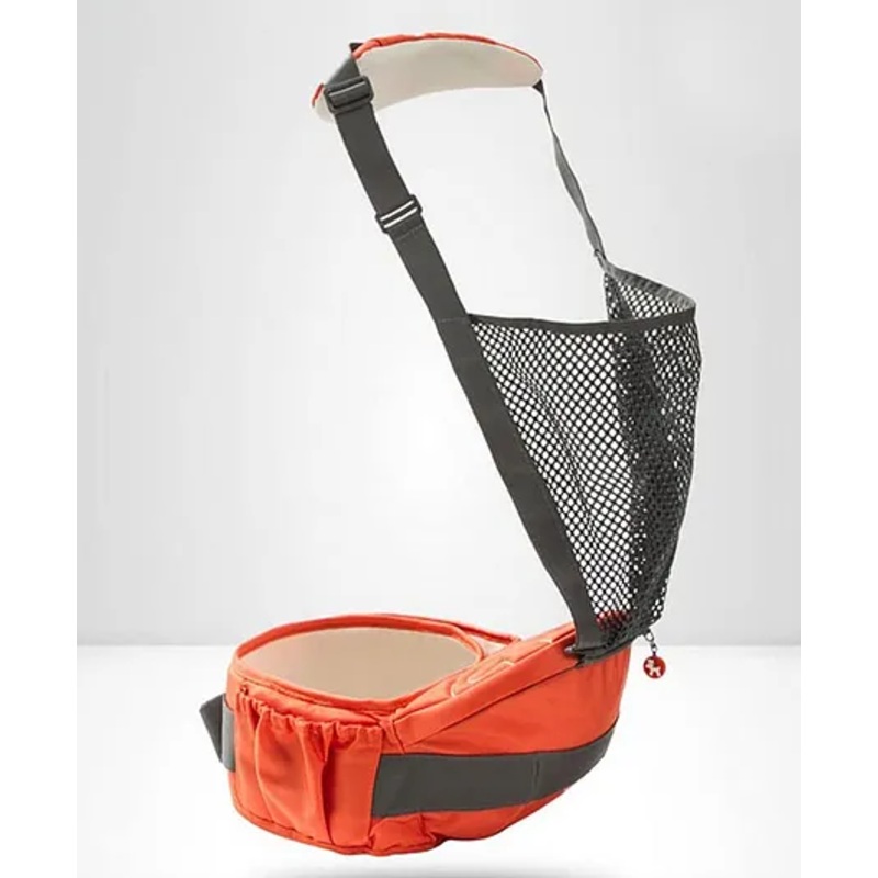 StarAndDaisy Baby Deer Series 6 in 1 Multipurpose Strong Baby Carrier with Upgraded Breathable Air Fabric & Ergonomic Design Cushion Padding for Baby Comfort (Orange)