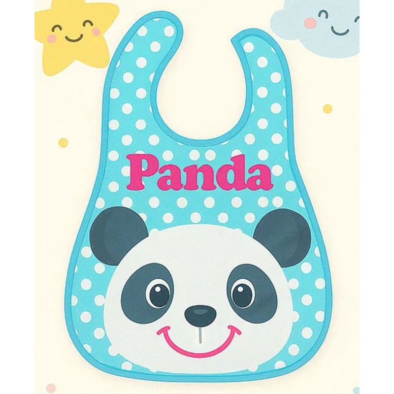 Badal Kidz Plastic Waterproof Baby Feeding Apron with Bib – Green