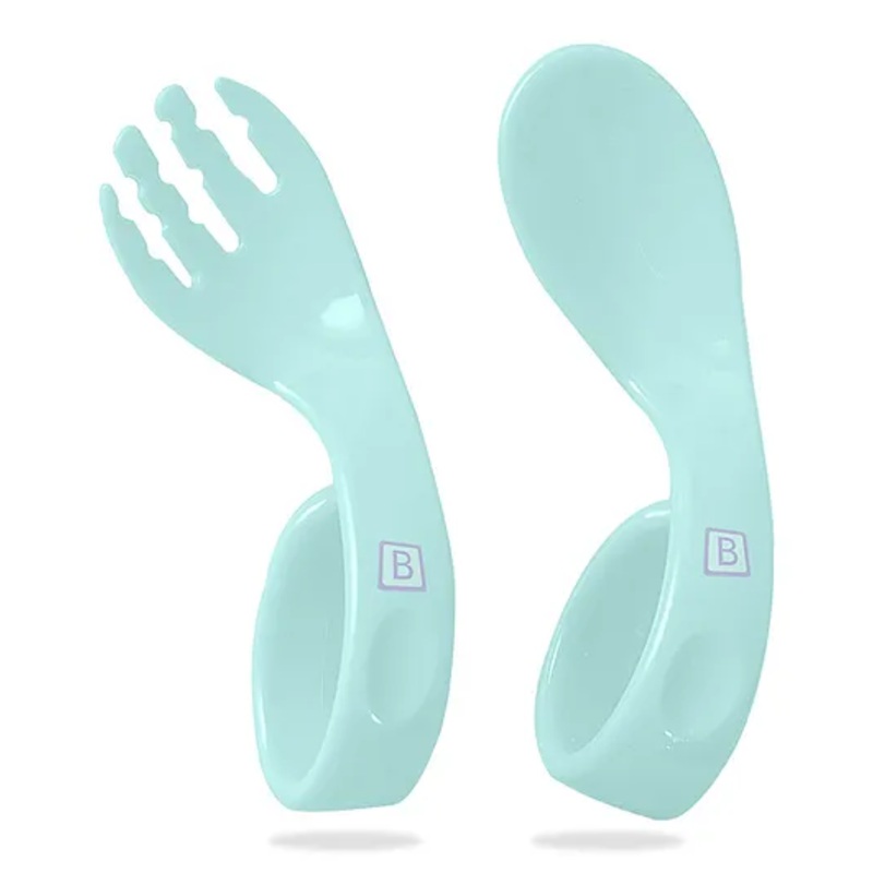 Bembika Baby Training Spoon Curved Spoon For Baby – Sea Green