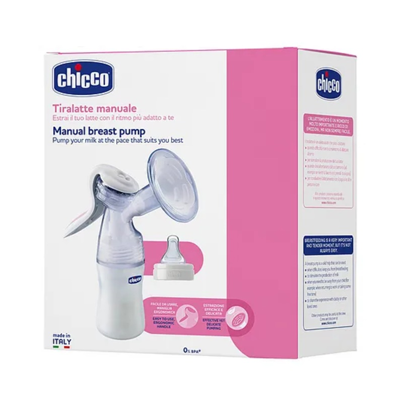 Chicco BPA Free Manual Breast Pump – White