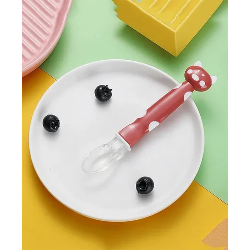 Domenico Baby Love Soft Tip Silicone Gel Spoon – Brown