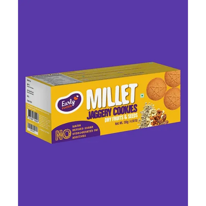 Early Foods Dry Fruits Jaggery Cookies 130g