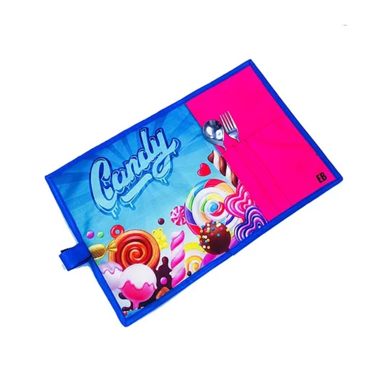 Echo Boomers Blue Mermaid Printed Stain Resistant Placemats Waterproof Tablemats for Kids Teenagers – Blue