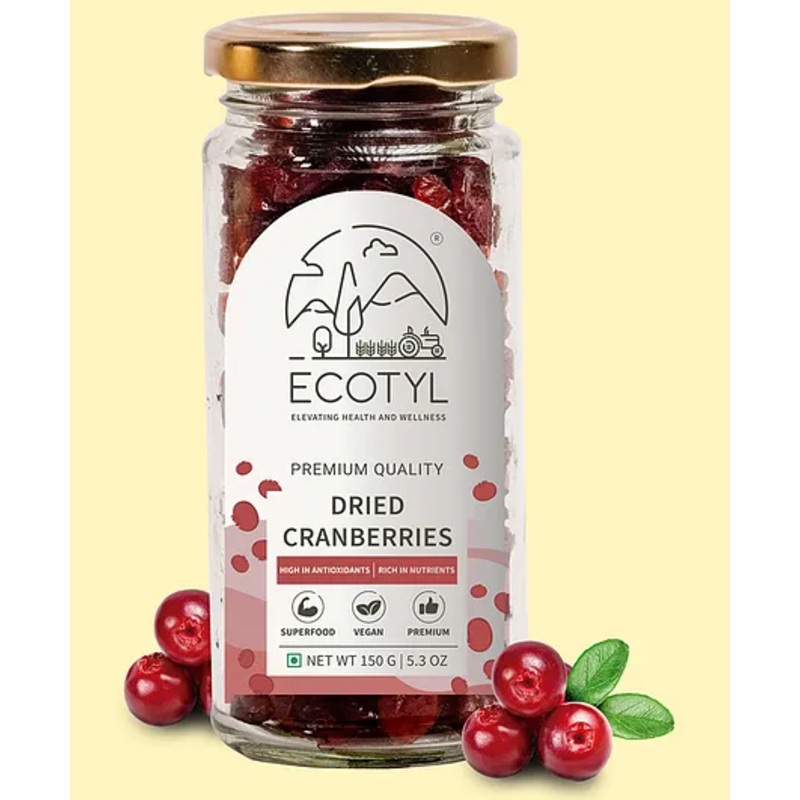 Ecotyl Dried Cranberries Seedless- 150g