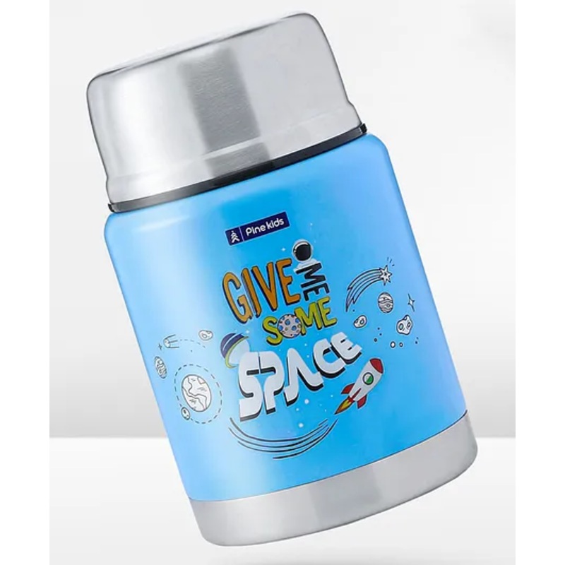 Pine Kids Stainless Steel Printed Food Jar – Blue