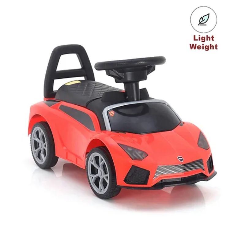Play Nation  Car Shape Manual Push Ride On With Storage – Red