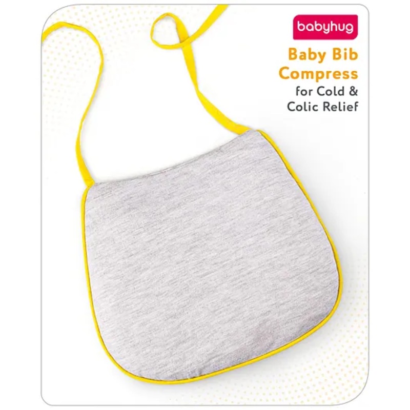 Babyhug Baby Bib Compress for Cold & Colic Relief – Grey