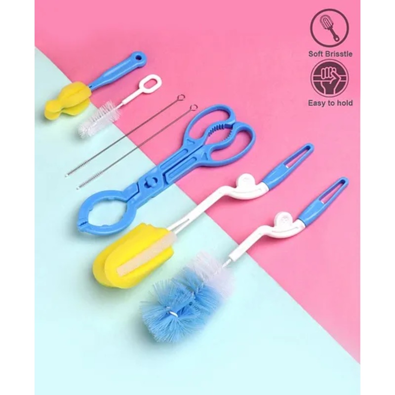 Bottle Cleaning Set Pack of 7 – Blue White