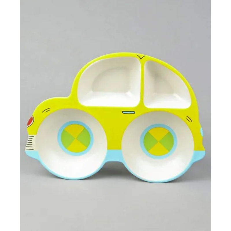 Car Shape Section Plate – Yellow