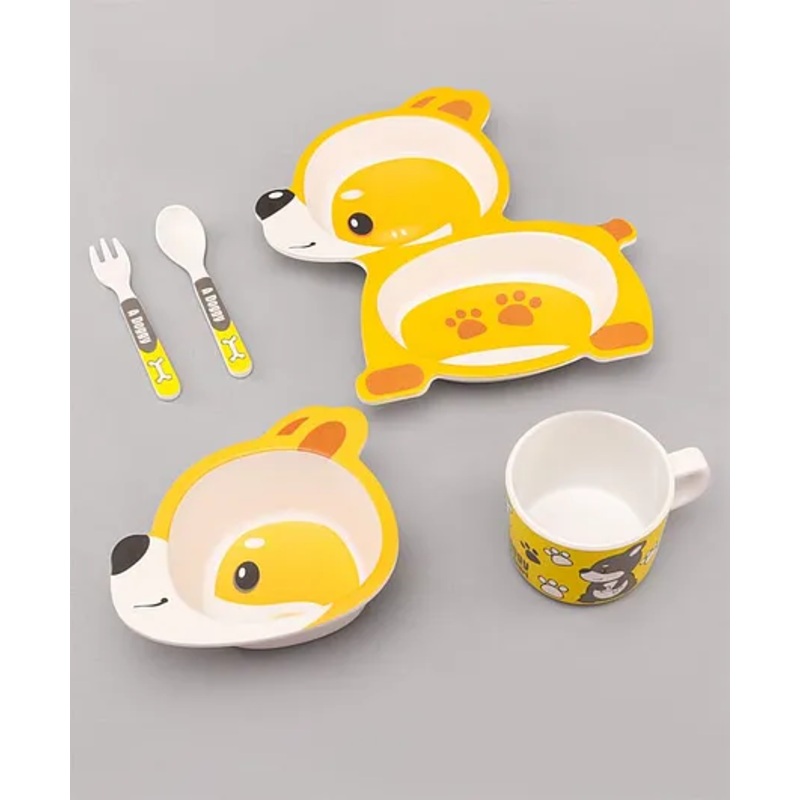 Deer Shaped Feeding Set of 5 – Multicolor