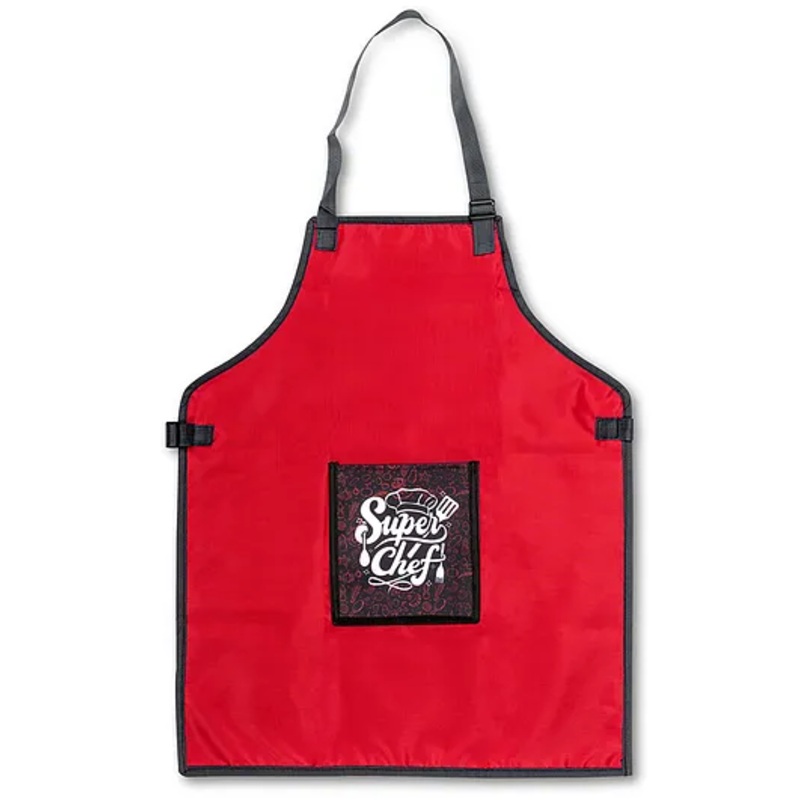 Echo Boomers Multipurpose Waterproof Washable Apron with 4 pockets for Kitchen Cooking Baking Art and Painting – Red
