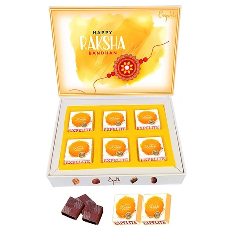 Expelite Raksha bandhan  Gift  for Brother – 6 pieces  special Rakhi Chocolate gifts online