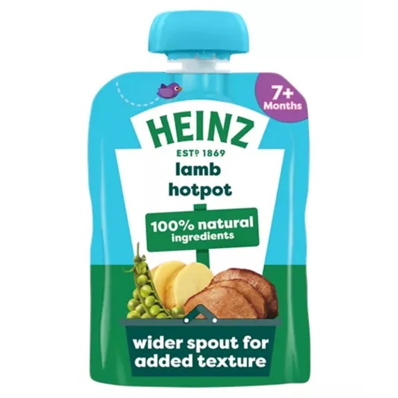 Heinz Baby Food Pouch, Lamb Hot Pot (7m+) – 130g