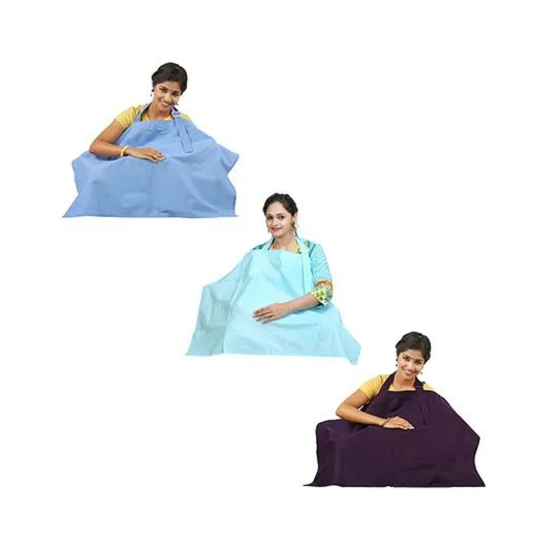 Lulamom Nursing Cover Astral Aura Blue Tint Little Blue – Pack of 3