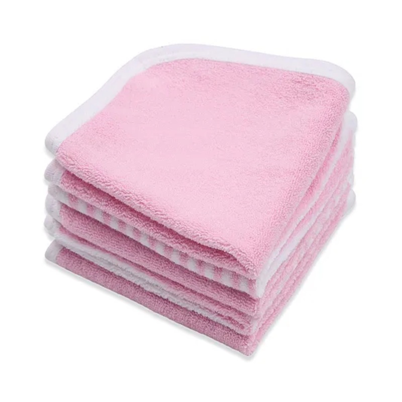 My Milestones Premium Wash Cloths Pack of 5 L 22 x B 22 cm – Parfait Pink