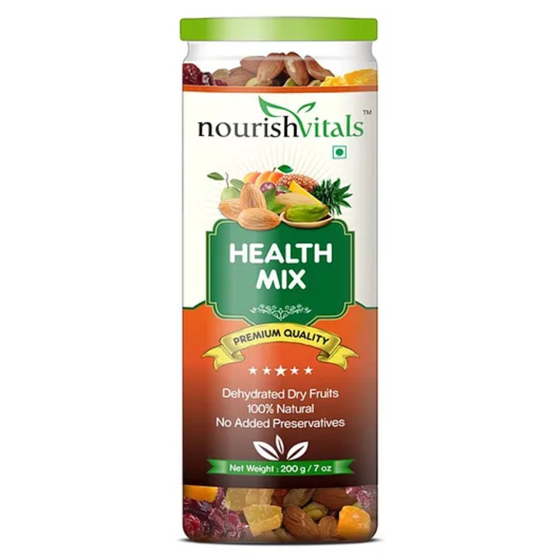 NourishVitals Dried & Dry Fruits Health Mix – 200 gm