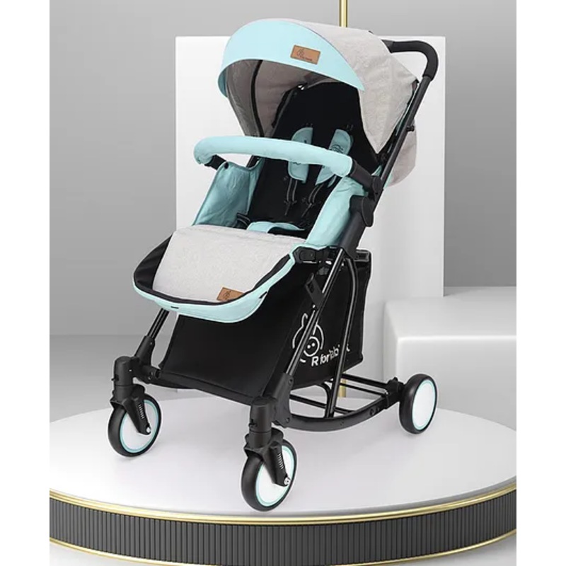 R for Rabbit Rock N Roll Baby Stroller Compact Travel Friendly Pram for Baby, Stroller turn Rocker for Baby, Kids Pram & Strollers, Prams for Boys & Girls of 0-3 Years |(Sea Green)