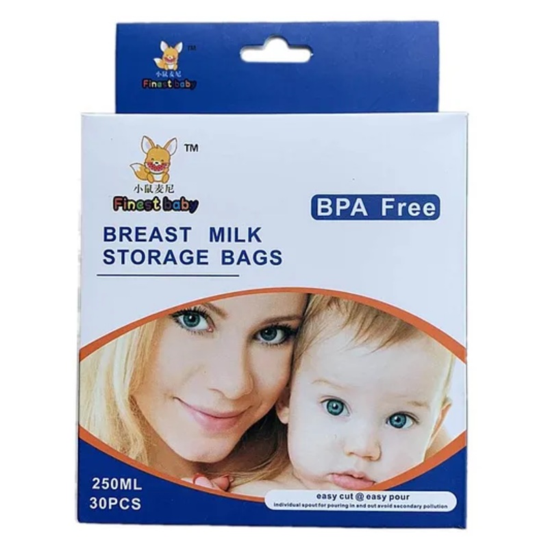 The Little Lookers Breast Milk Storage Bags Pack of 30  – 250 ml Each