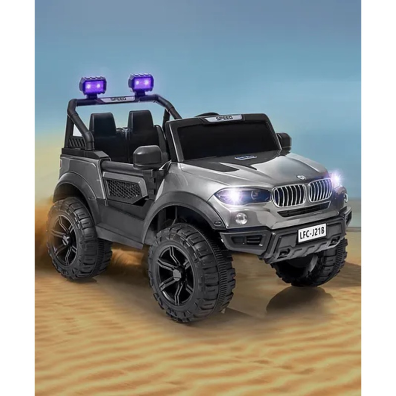 Babyhug Battery Operated Ride on Jeep With Light & Music – Grey