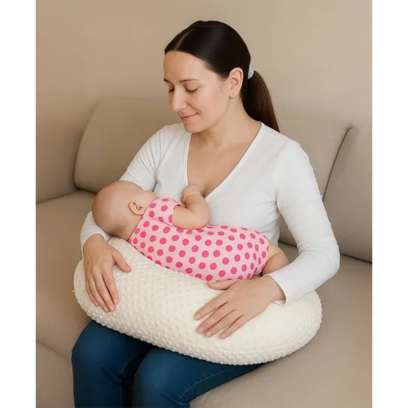 Babyhug Bubble Feeding Pillow – White