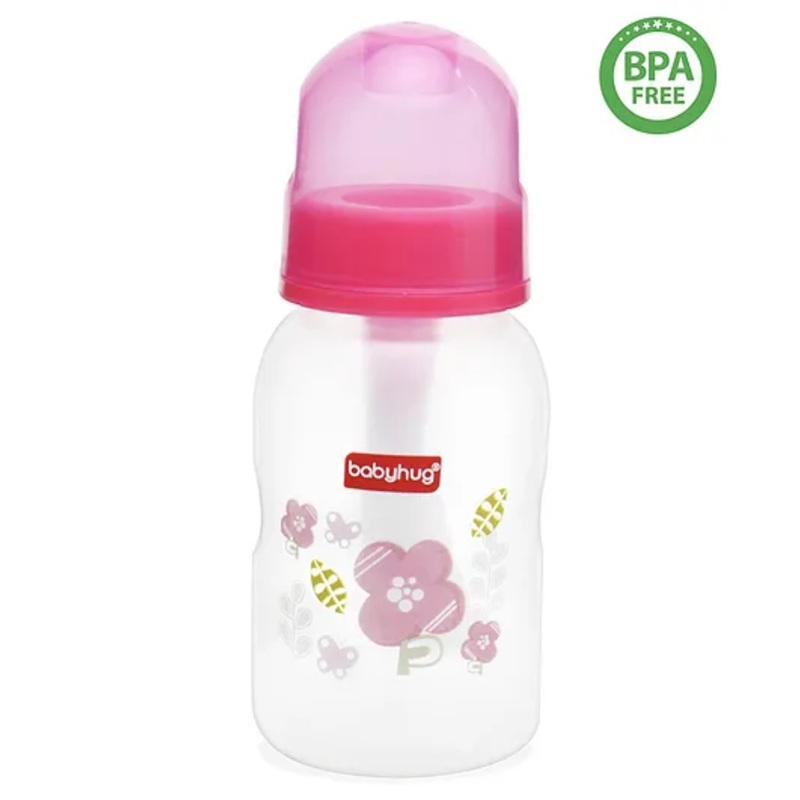 Babyhug Cereal Feeder With Spoon Pink – 150 ml