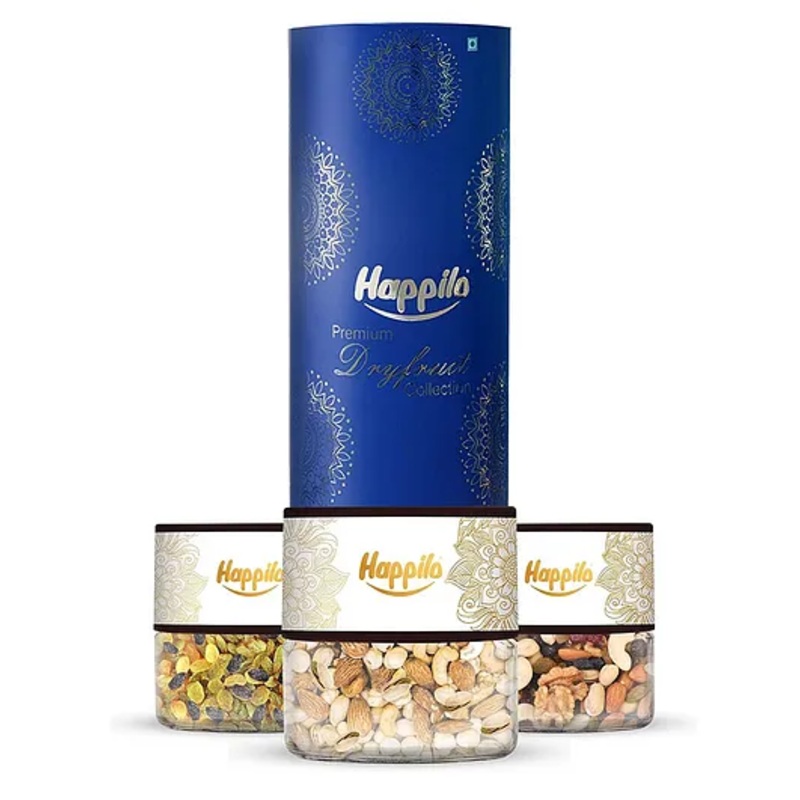 Happilo Dry Fruit Celebration Gift Tin Box Macaw – 285g
