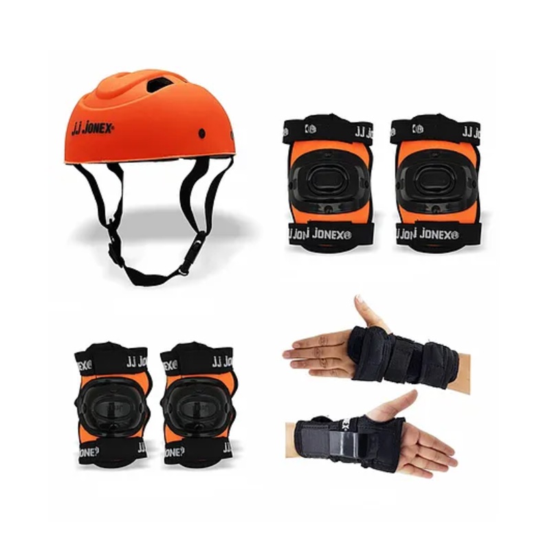 JJ Jonex Skating Protection Set Of 4 Medium Size – Orange