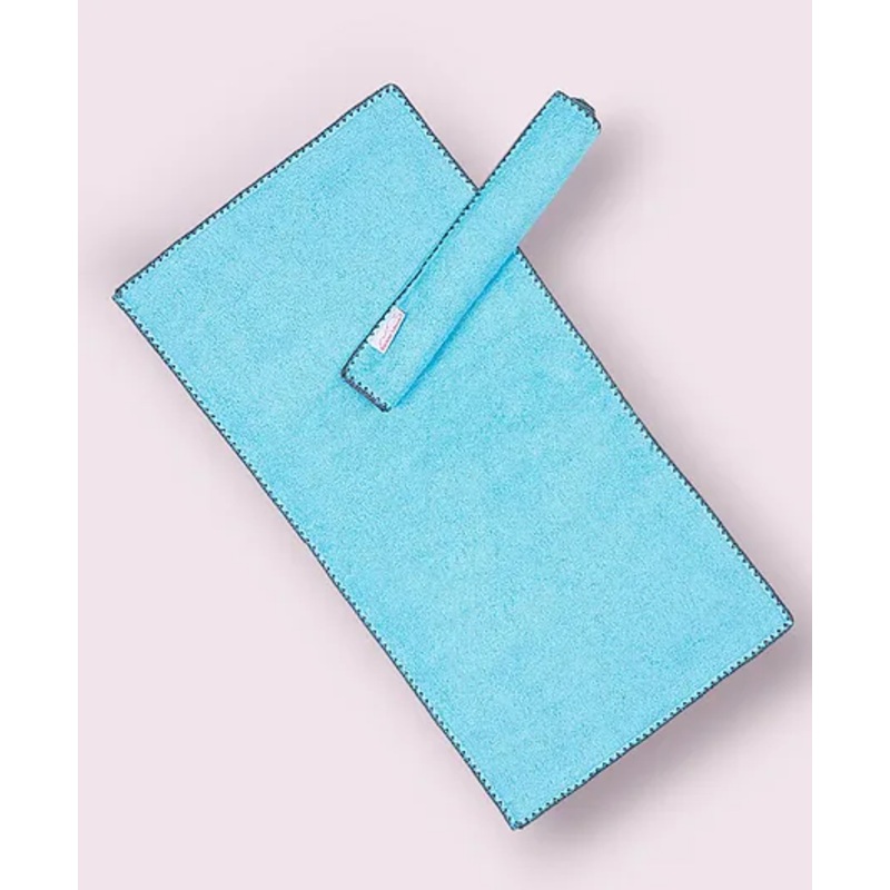 Mumma’s Touch Organic Bamboo Baby Towel Wash Cloth – Aqua – Pack of 2