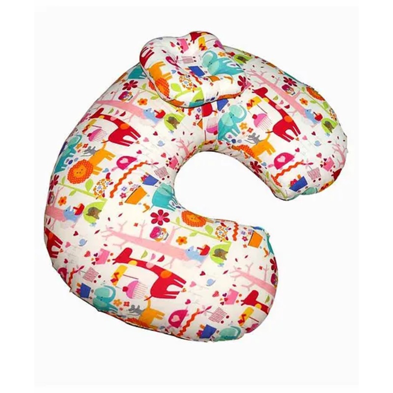 Oscar Home Feeding Pillow Animal Print – White