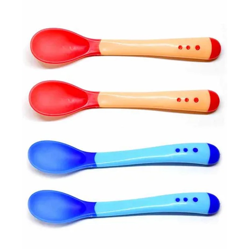 The Little Lookers Temperature Sensing Spoon Pack of 4 – Blue Red