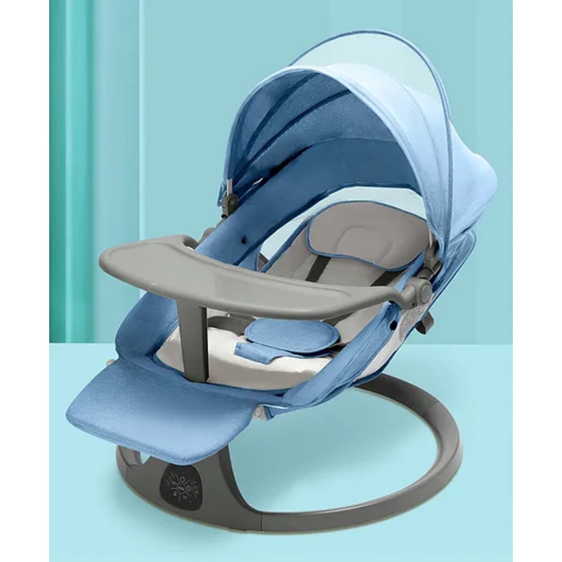 Automatic Electric Swing With Adjustable Speed & Soothing Music – Blue