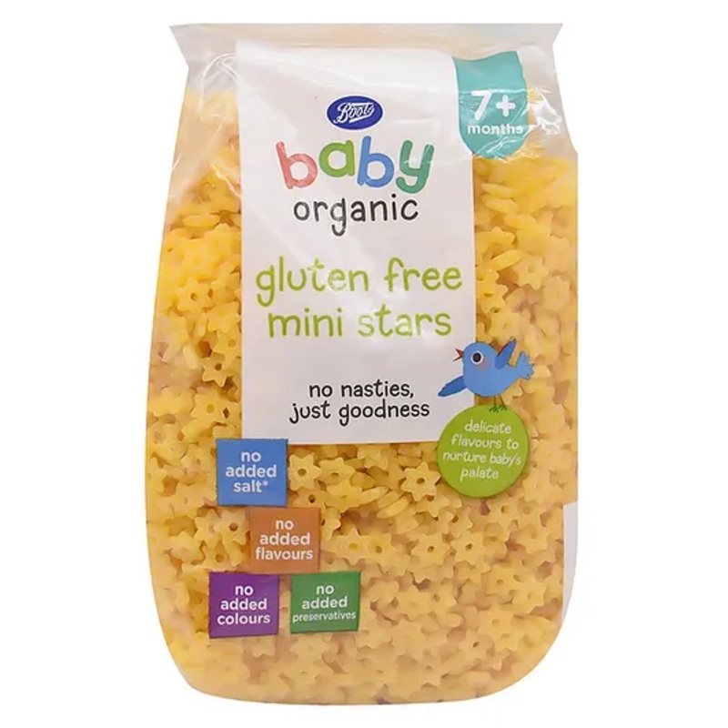 Boots Baby Organic Gluten Free Mini Stars – 250g