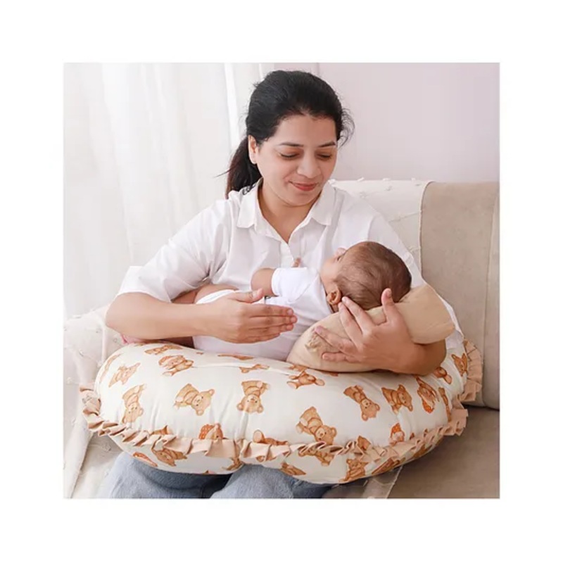 Fancy Fluff Organic Feeding Pillow + Support Pillow – Cuddle Bear