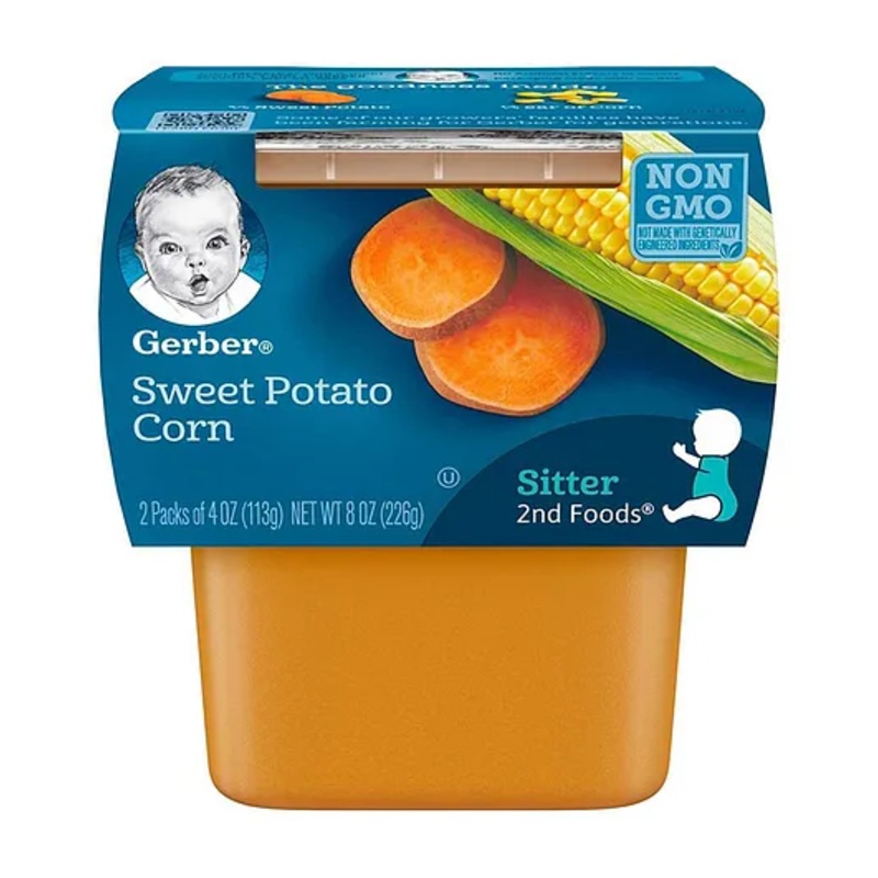Gerber 2nd Foods for Sitter – Sweet Potatoes and Corn (2x113g)