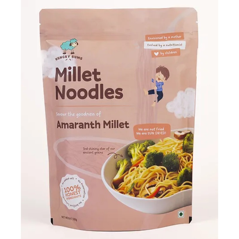 Hungry Bums -Amaranth Millet Noodles – Pack of 3 – 180g Each