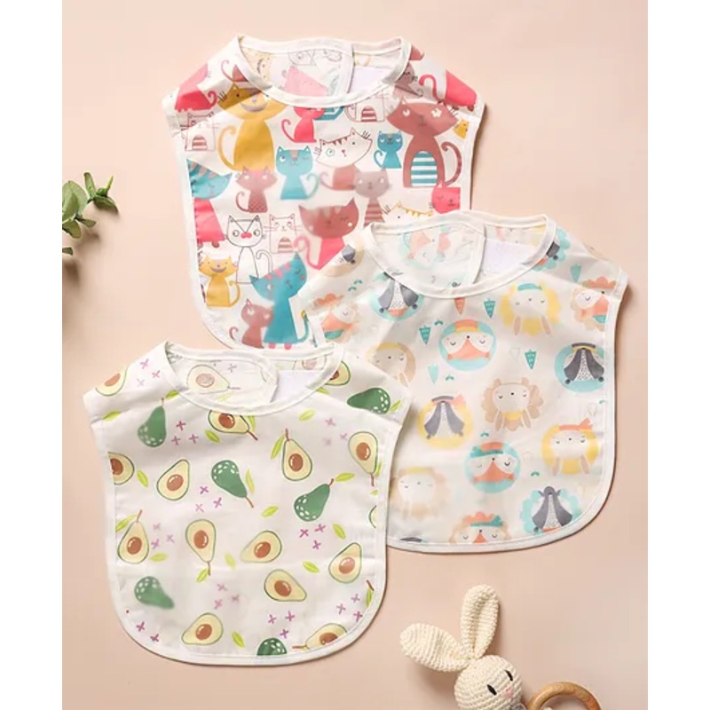 Kicks & Crawl Splash Splash Baby Bibs (Pack of 3)