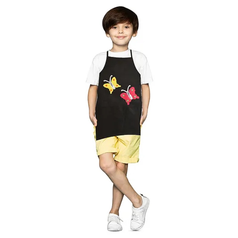 Li’LL Pumpkins Butterfly Apron with Pocket – Black