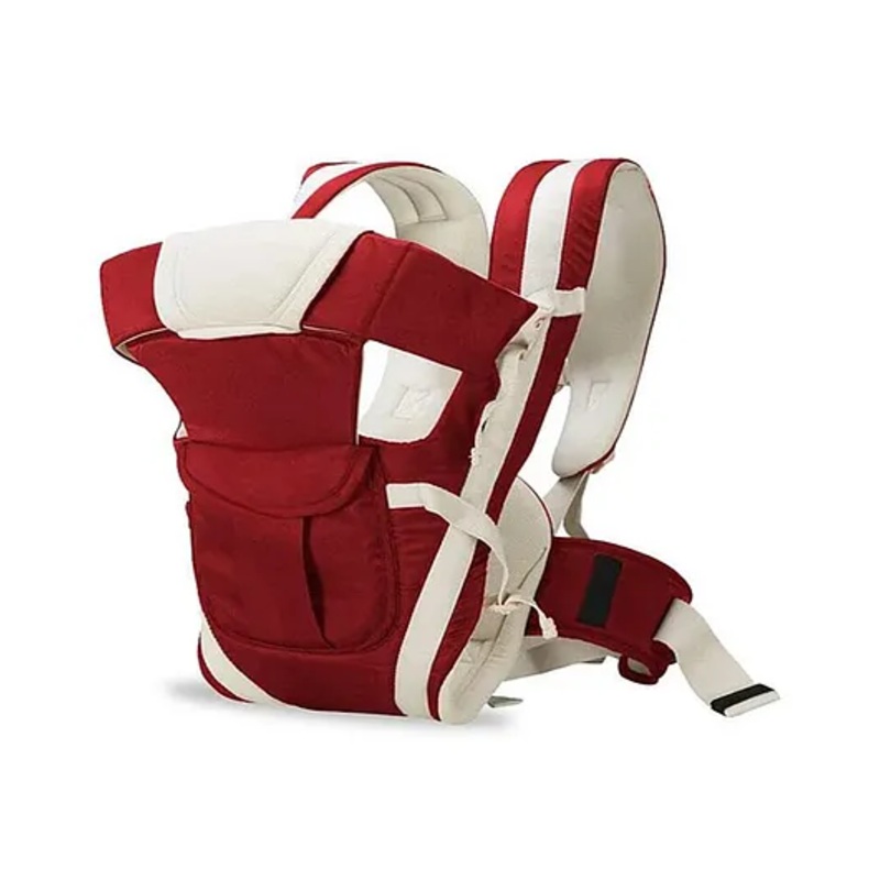 LittleBoo Baby Carrier 4 in 1 Carry Bag Baby Carrier Cuddler Air Mash Fabric Baby Carrier Bag Adjustable – Red