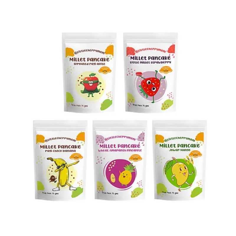 Littlecherrymom’s – Pancake Trial Combo – All 5 Flavours 75g Each