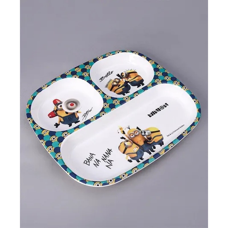 Minions Sectioned Plate –  (Color and design may vary)