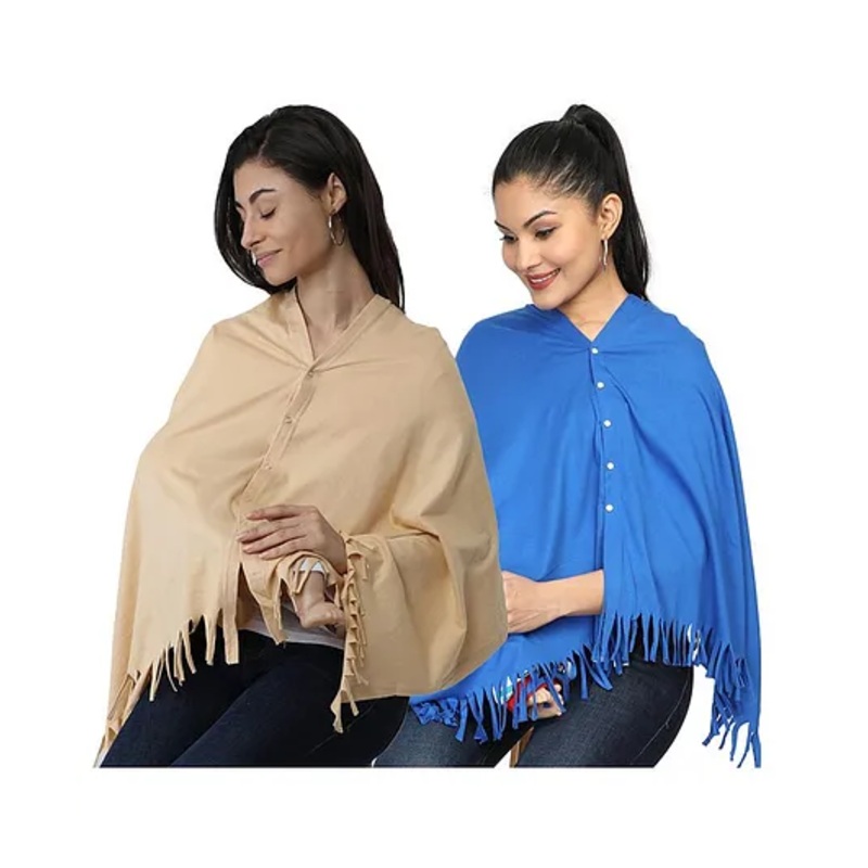Nene Multi Purpose Nursing Shawl Pack of 2 – Beige Blue