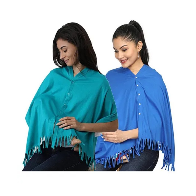Nene Multi Purpose Nursing Shawl Pack of 2 – Blue Green