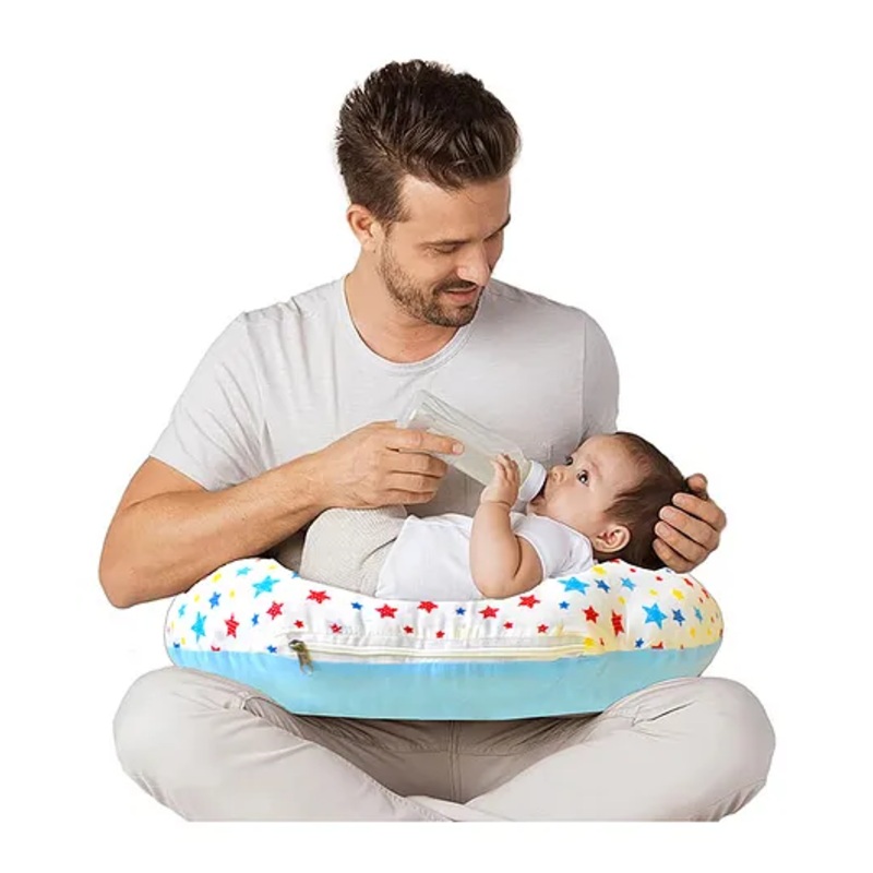 VParents Feeding Pillow Stars Print – Blue