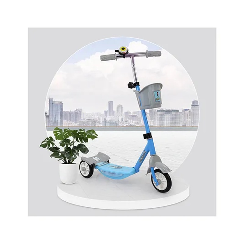 Dash Noddy Deluxe Kids Scooter With Storage Basket – Blue