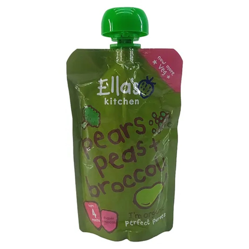 Ellas Kitchen Pears, Peas + Broccoli – 120g
