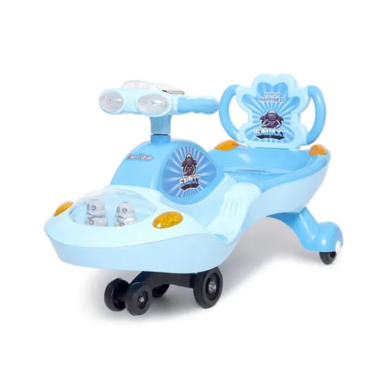 Funride Galaxy Twist n Swing Car with Lights and Music – Blue