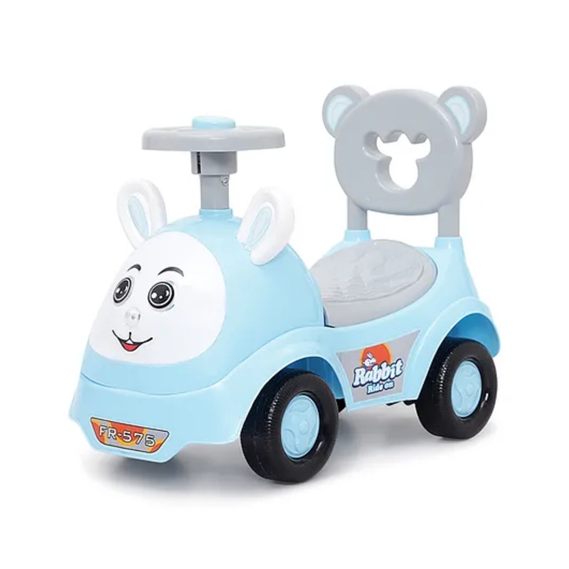 Funride Rabbit Face Manual Push Ride On – Blue